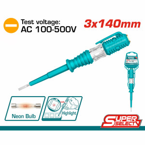 TOTAL Δοκιμαστικό κατσαβίδι 140mm THT291408