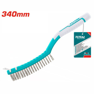 TOTAL Συρματόβουρτσα χειρός 340mm TAC38051