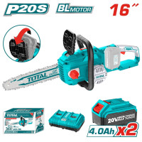 TOTAL Επαγγελματικό αλυσοπρίονο μπαταρίας Li-ion 40V / 4Ah / 2 μπαταρίες TGSLI401682