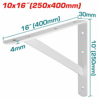 TOTAL Γωνία βαρέως τύπου λευκή 25Χ40cm THDSB1016