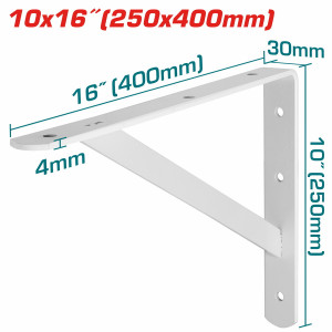 TOTAL Γωνία βαρέως τύπου λευκή 25Χ40cm THDSB1016