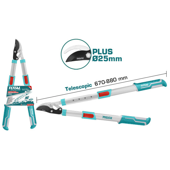 TOTAL Ψαλίδα κλάδου τηλεσκοπική 66-86cm (THTS1527406)