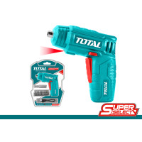 TOTAL Κατσαβίδι μπαταρίας 4.0V 1.5Ah TSDLI0402
