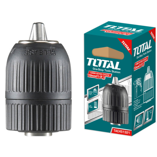 TOTAL Τσοκ δράπανου αυτόματο 1/2" - 13mm