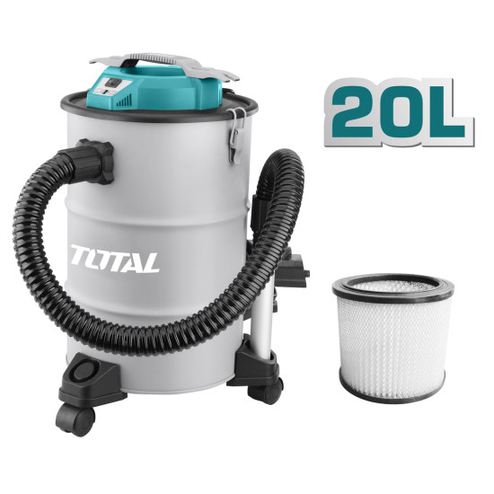 TOTAL Σκούπα Στάχτης 1.200W - 20Lit (TAVC12201) + Δώρο Γάντια 