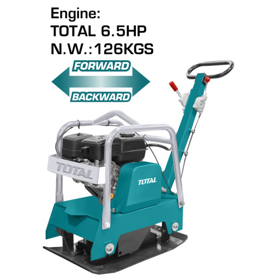 TOTAL Συμπιεστής μπετού βενζινοκίνητος 196cc/6.5HP TP7125-2