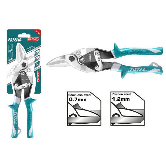 TOTAL Ψαλίδι λαμαρίνας δεξιάς σιαγώνας 250mm THT523106