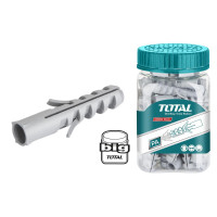 TOTAL Βίσματα πλαστιά 6mm  200 τεμάχια σε βαζάκι WJSP0603011