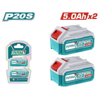 TOTAL Επαγγελματικό σετ 2 τεμάχια μπαταρίες TFBLI2053 Li-ion 20V / 5Ah TOSLI240464E