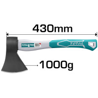 TOTAL Τσεκούρι σχισίματος με πλαστική λαβή 1000gr THT7810006