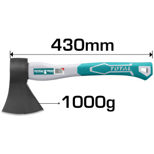 TOTAL Τσεκούρι σχισίματος με πλαστική λαβή 1000gr THT7810006