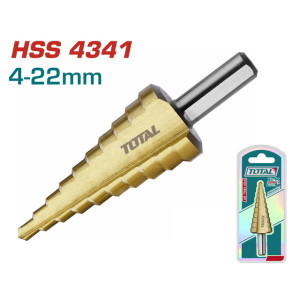 TOTAL Επαγγελματικό τρυπάνι κώνικο 4-22mm TAC7542201