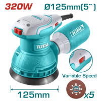 TOTAL Επαγγελματικό έκκεντρο τριβείο χούφτας  320W / Φ-125mm TF2131256