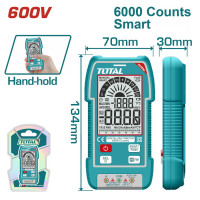 TOTAL Επαγγελματικό πολύμετρο ψηφιακό 600V True RMS με μέτρηση AC/DC TMT516004