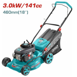 TOTAL Μηχανή γκαζόν βενζινοκίνητη χειροκίνητη 4hp TGT141181