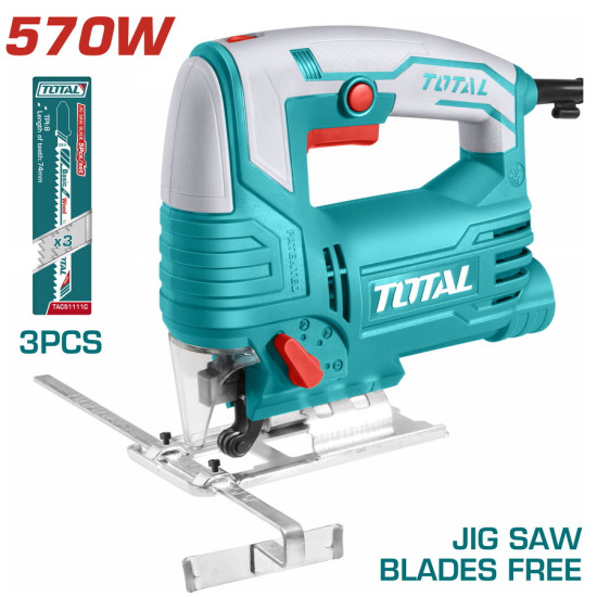 TOTAL Παλινδρομική σέγα ηλεκτρονική 570W TS206656