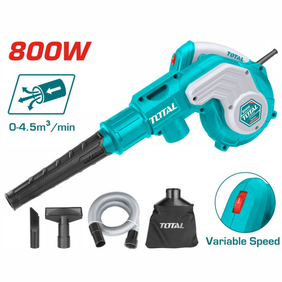 TOTAL Φυσητήρας-αναροφητήρας ηλεκτρικός 800W TB2086