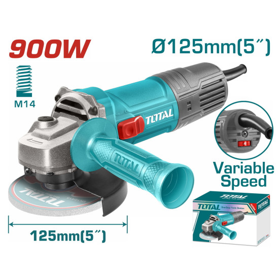 TOTAL Γωνιακός λειαντήρας 900W-125mm TG109125565