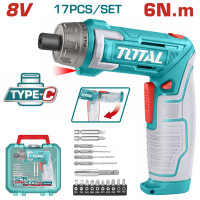 TOTAL Επαγγελματικό κατσαβίδι μπαταρίας Li-ion 8V / 1.5Ah Type-C TSDLI08025