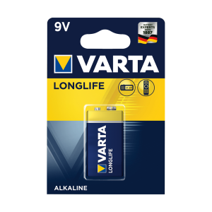 VARTA Αλκαλικές μπαταρίες longlife πλακέ 9 volt