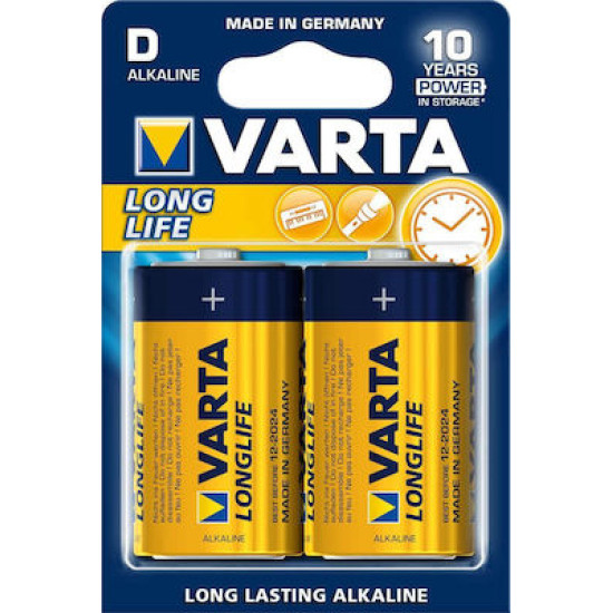 VARTA Αλκαλικές μπαταρίες μακράς διάρκειας τύπου D
