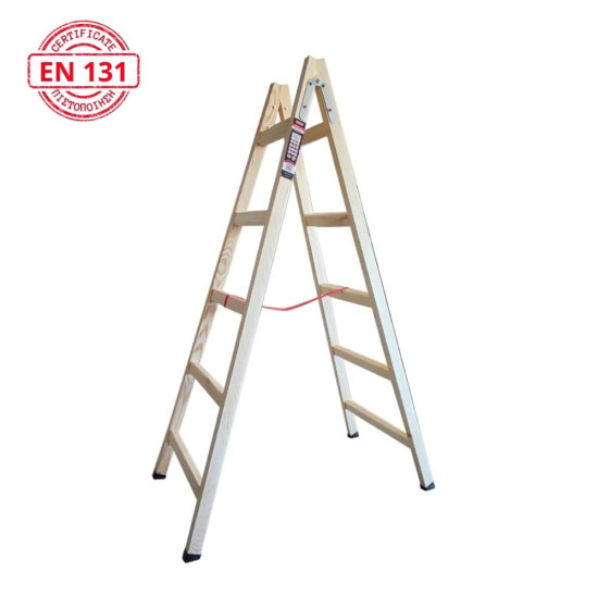Επαγγελματική ξύλινη σκάλα PINEPRO 1.75m 69.13.00175