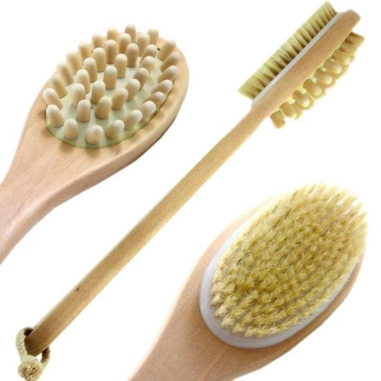 VIOSARP Βούρτσα πλάτης ξύλινη bamboo 43cm VC050
