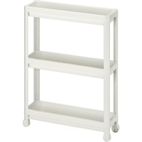 VIOSARP Τρολευ slim 3 θέσεων λευκό 54X18X71cm 153.OMS.VSK1WH