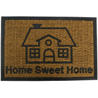 VIOSARP Αντιολισθητικό πατάκι εισόδου home sweet home καφέ 40X60cm FDR-823