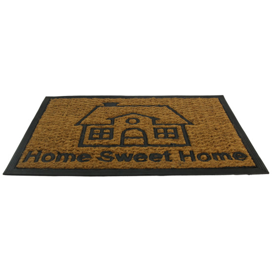 VIOSARP Αντιολισθητικό πατάκι εισόδου home sweet home καφέ 40X60cm FDR-823