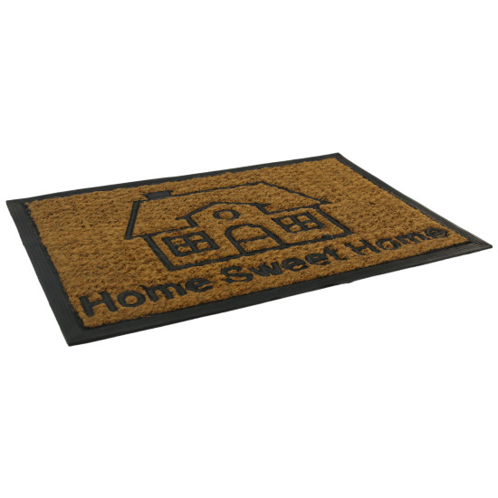 VIOSARP Αντιολισθητικό πατάκι εισόδου home sweet home καφέ 40X60cm FDR-823