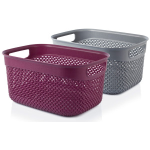 VIOSARP Καλαθάκι Μ-162 μπίλια 17Χ23Χ11cm γκρι 3.3lt