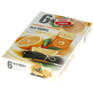 VIOSARP Κερί ρεσώ αρωματικό σετ 6 τμχ orange-vanilla