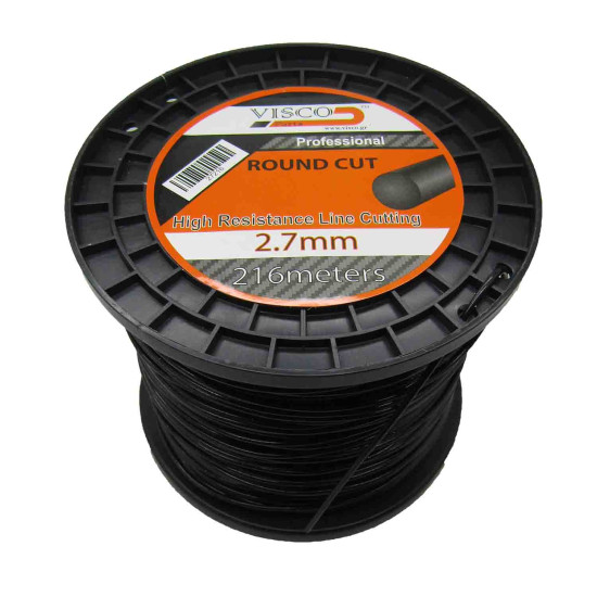 VISCO Μισινέζα στρόγγυλη μαύρη 2.7mm-216m 27216