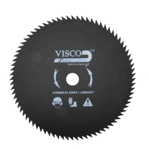 VISCO Δίσκος θαμνοκοπτικών 80 δόντια 255Χ25.4Χ1.4mm ΔΙΘ-014