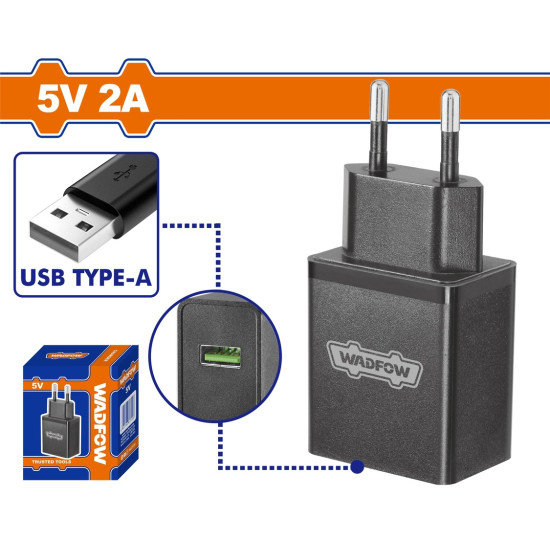 WADFOW Φορτιστής μπαταρίας Li-ion USB 5V/2A Type A WFCT552
