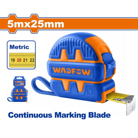 WADFOW Μετροταινία 5mχ25mm μετρικό WMT1231