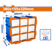 WADFOW Συρταριέρα αποθήκευσης 380Χ155Χ320mm WTB8331