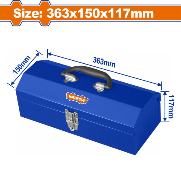 WADFOW Εργαλειοθήκη μεταλλική 363Χ150Χ117mm WTB8A11