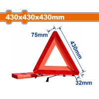 WADFOW Τρίγωνο έκτακτης ανάγκης με βάση  430Χ430Χ430mm WYJ3A43