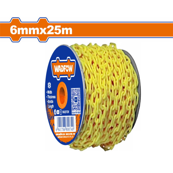 WADFOW Πλαστική αλυσίδα 6mm / 25m σε ρολό WYJ6A06