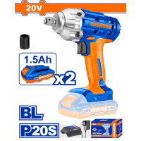 WADFOW Μπουλονόκλειδο μπαταρίας Li-ion 20V / 1.5Ah / 300Nm / 2 μπαταρίες WCD1512
