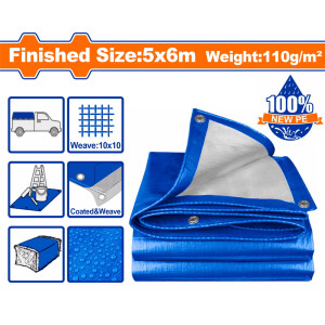 WADFOW Μουσαμάς αδιάβροχος 110gr/m2 5X6m WTQ1856