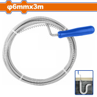 WADFOW Εύκαμπτο σπιράλ απόφραξης σωλήνων Φ-6mm X 3m WDD2303