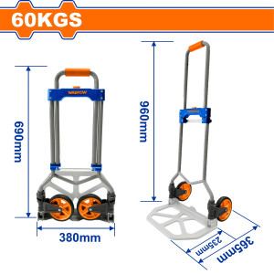 WADFOW Καρότσι μεταφοράς πτυσσόμενο 60kgr WWB9A06