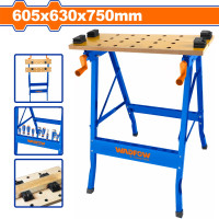 WADFOW Πτυσσόμενος πάγκος εργασίας 605X480X750mm WWE1525