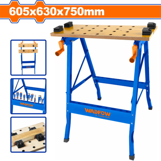 WADFOW Πτυσσόμενος πάγκος εργασίας 605X480X750mm WWE1525
