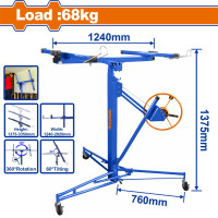 WADFOW Ανυψωτικό γυψοσανίδας 1375-3350mm / 68Kg WJSQ1168