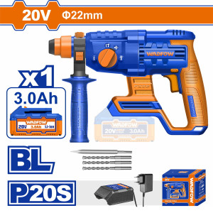 WADFOW Πνευματικό πιστολέτο μπαταρίας Li-ion 20V / 3Ah / 1 μπαταρία WLM1522