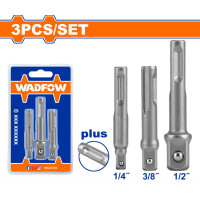 WADFOW Σετ αντάπτορες SDS-PLUS 1/4" - 3/8" - 1/2" 3ΤΕΜ WSV4K02